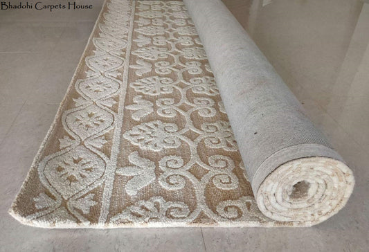 Ethno Loop Pile Wool Carpet & Rug