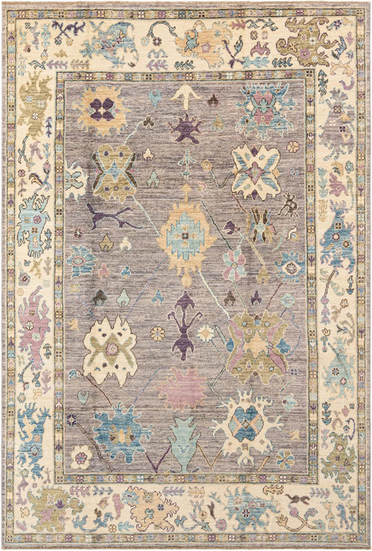 TraditionalLuxe Oushak Hand-Knotted Rug