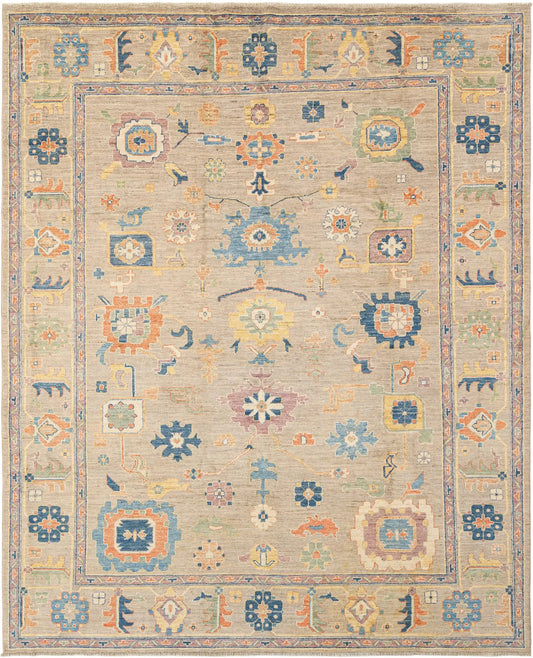 HeritageCrown Oushak Hand-Knotted Rug