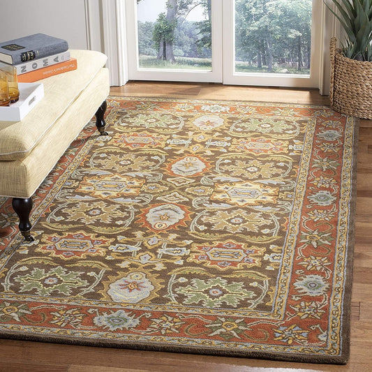 Kashan Persian Tufted Carpet & Rug — 100% Natural Wool Carpet