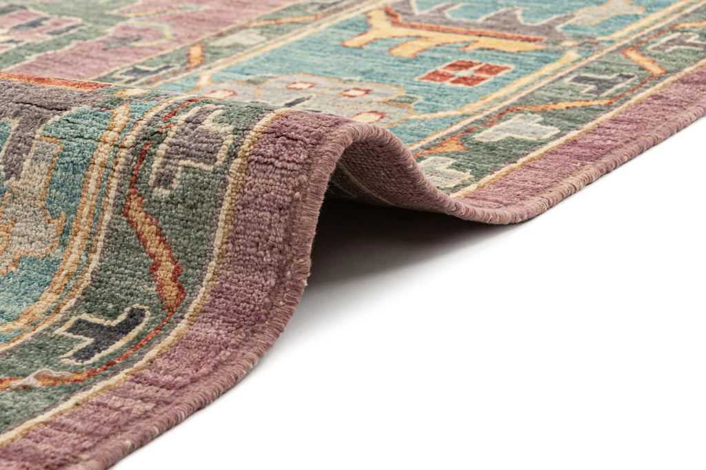 Fallen Blossoms Oushak Hand-Knotted Wool Carpet | Handcrafted in India