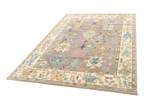TraditionalLuxe Oushak Hand-Knotted Rug
