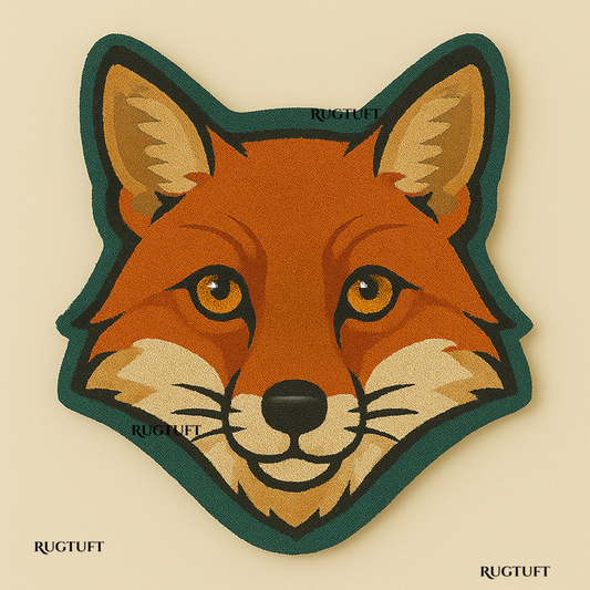 Wild Fox Hand Tufted Animal Carpet & Rug