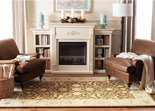Isfahan Persian Tufted Carpet & Rug — 100% Natural Wool Carpet