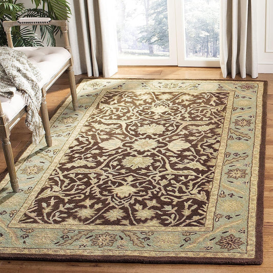 Isfahan Persian Tufted Carpet & Rug — 100% Natural Wool Carpet