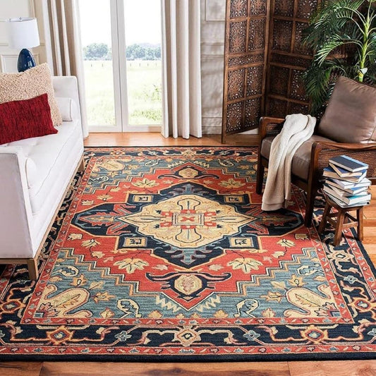 Shiraz Persian Tufted Carpet & Rug — 100% Natural Wool Carpet