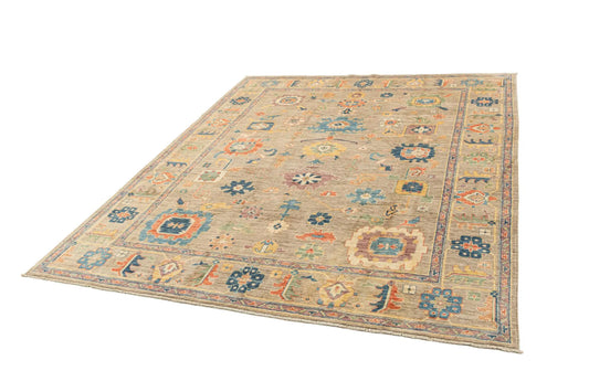 HeritageCrown Oushak Hand-Knotted Rug
