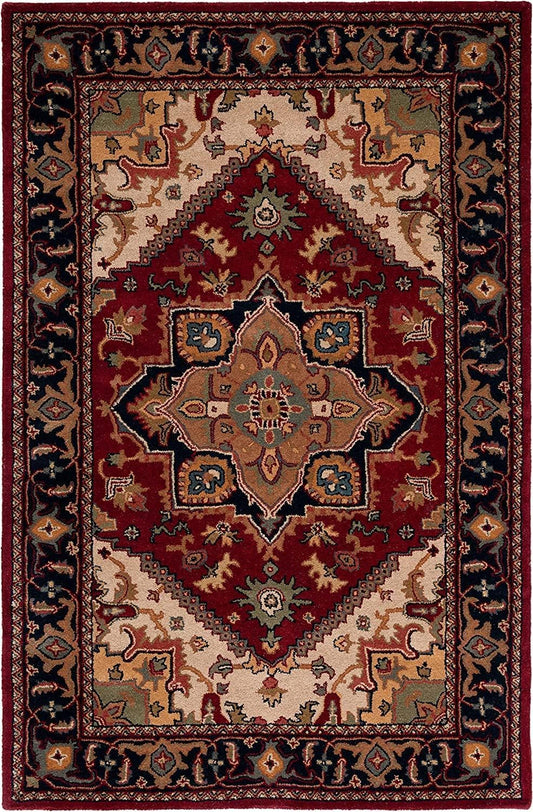 Sarouk Persian Tufted Carpet & Rug — 100% Natural Wool Carpet