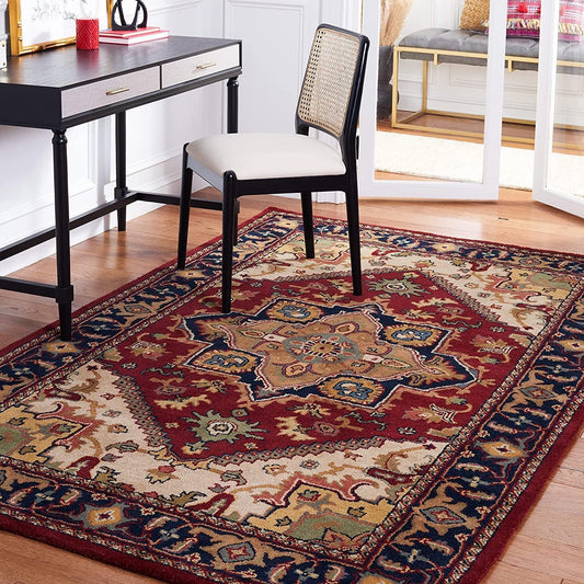 Sarouk Persian Tufted Carpet & Rug — 100% Natural Wool Carpet